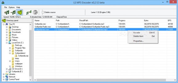 LS MP3 Encoder screenshot
