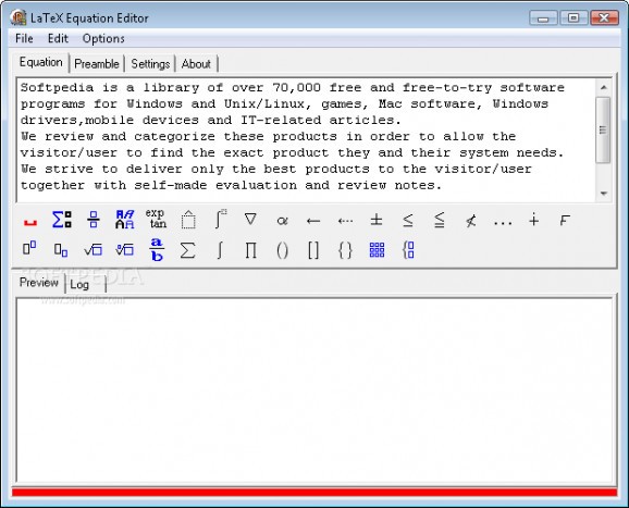 LaTex Equation Editor screenshot