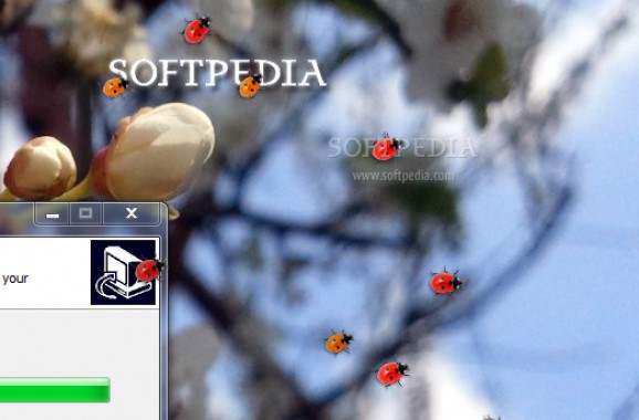 Ladybug on Desktop Screensaver screenshot