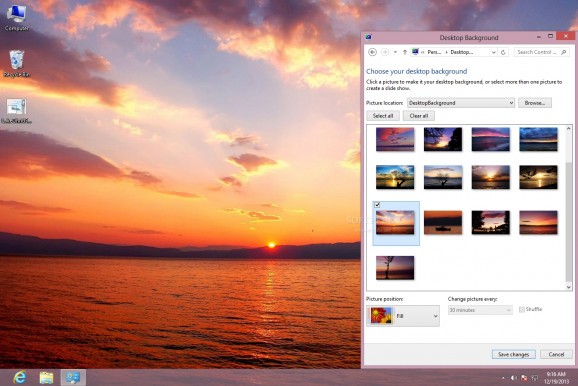 Lake Ohrid Sunsets Theme screenshot