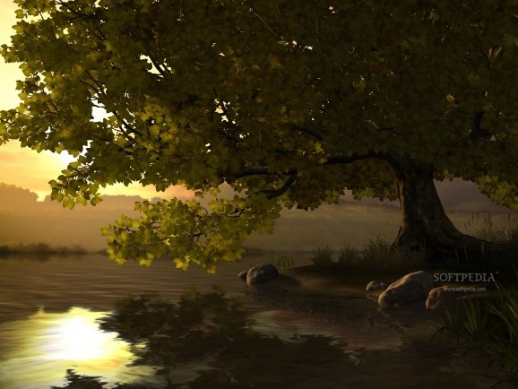 Lake Tree 3D Screensaver screenshot