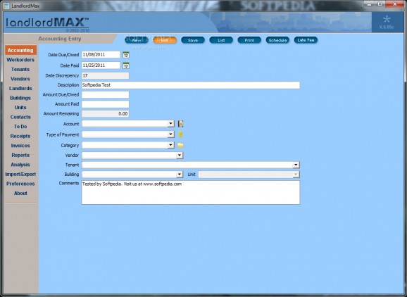 LandlordMax Property Management Software screenshot