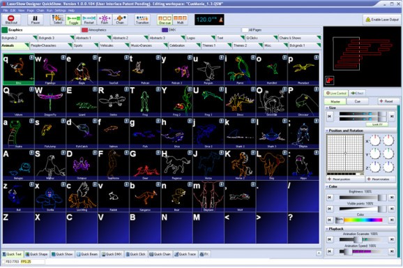 Lasershow Designer QuickShow screenshot