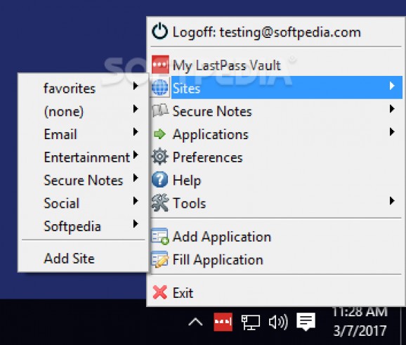 LastPass for Applications screenshot