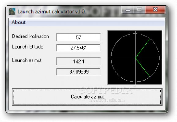 Launch Azimut Calculator screenshot