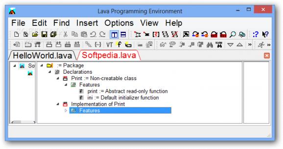 Lava Programming Environment screenshot