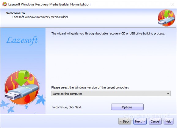 Lazesoft Windows Recovery Home screenshot