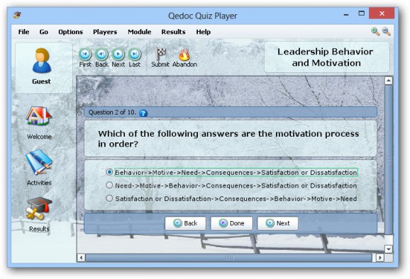 Leadership Behavior and Motivation screenshot