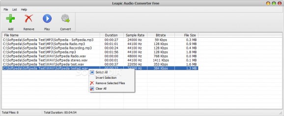 Leapic Audio Converter Free screenshot