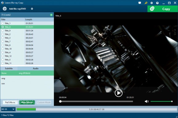 Leawo Blu-ray Copy screenshot