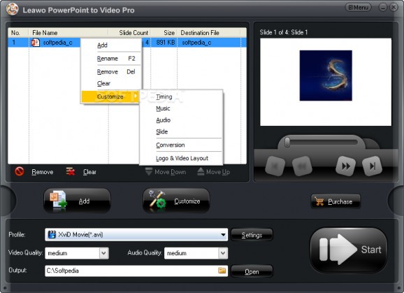 Leawo PowerPoint to Video Pro screenshot