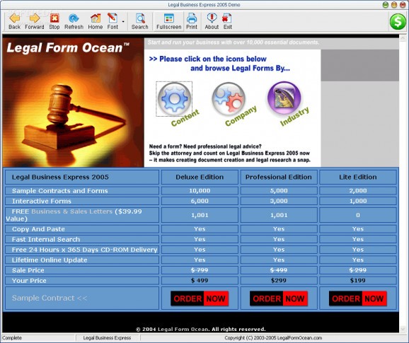 Legal Business Express 2005 Deluxe screenshot