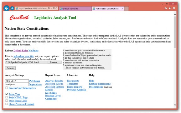 Legal Document Analysis screenshot