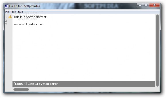 Lua Editor screenshot