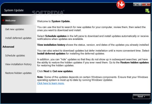 Lenovo System Update screenshot