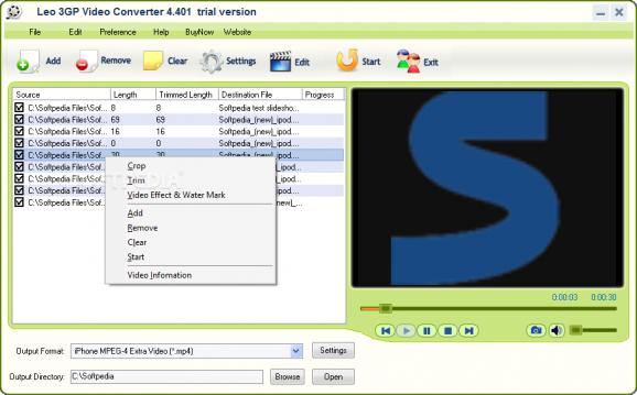 Leo 3GP Video Converter screenshot