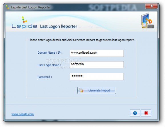 Lepide Last Logon Reporter screenshot