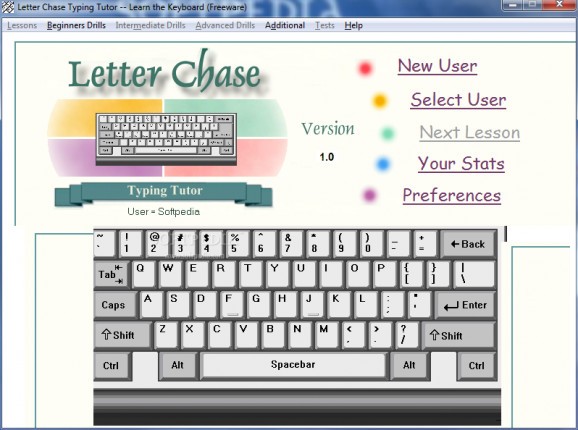 Letter Chase -- Learn the Keyboard screenshot