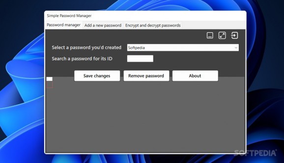 Simple Password Manager screenshot