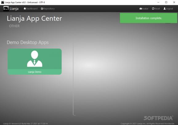 Lianja App Center screenshot