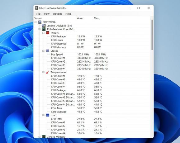 Libre Hardware Monitor screenshot