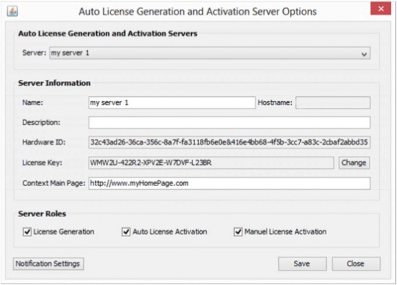 License4J Auto License Generation and Activation Server screenshot
