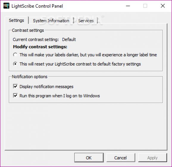 LightScribe System Software screenshot