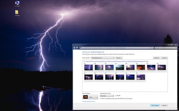 Lightning Windows 7 Theme screenshot