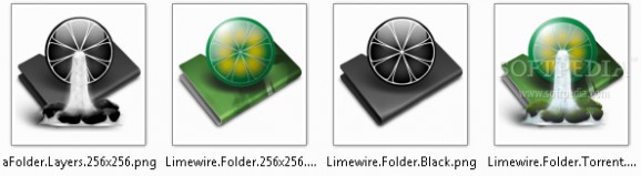 Limewire Folders screenshot