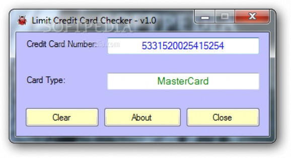 Limit Credit Card Checker screenshot