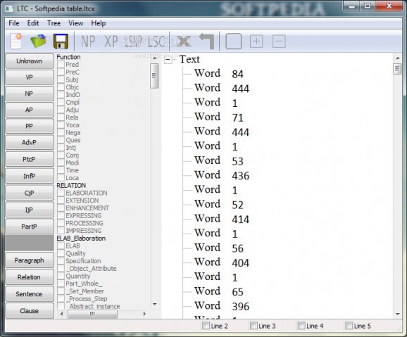 Linguistic Tree Constructor screenshot