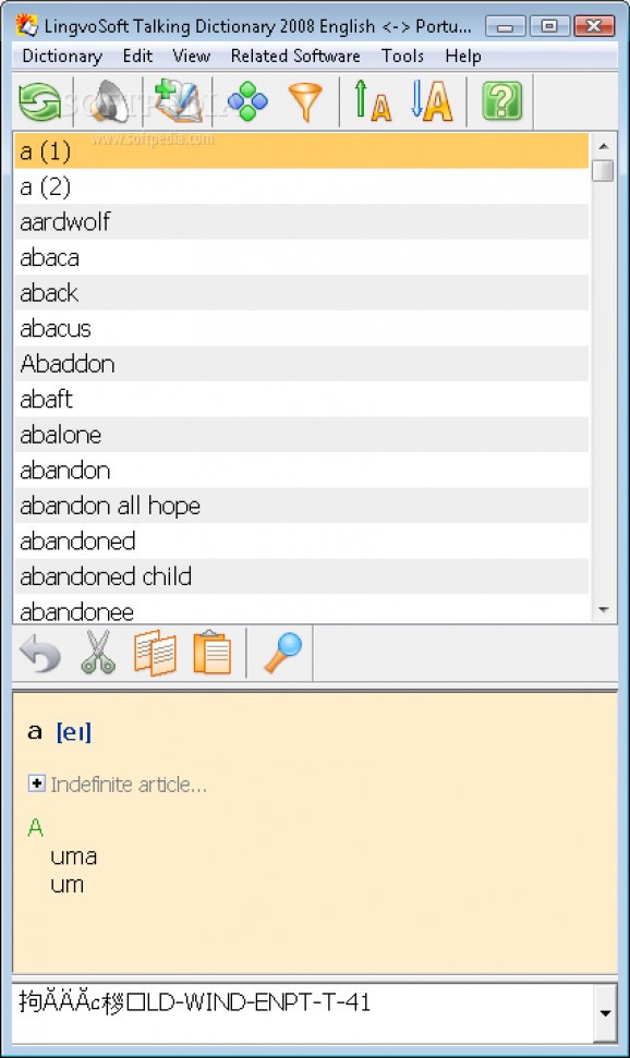 LingvoSoft Suite 2008 English - Portuguese screenshot