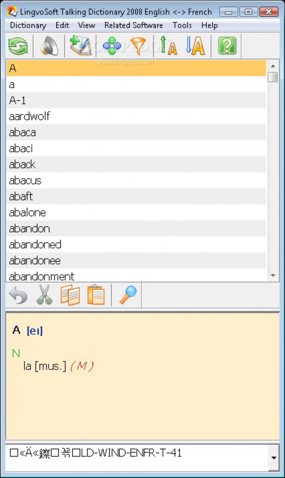 LingvoSoft Talking Dictionary 2008 English - French screenshot