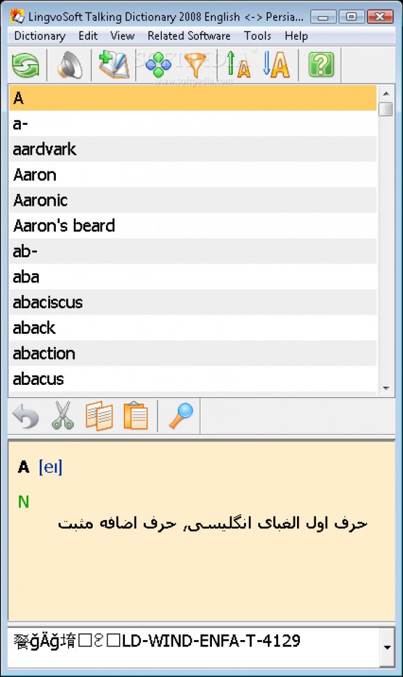 LingvoSoft Talking Dictionary 2008 English - Persian (Farsi) screenshot