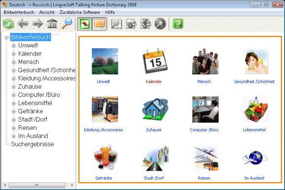 LingvoSoft Talking Picture Dictionary 2008 German - Russian screenshot
