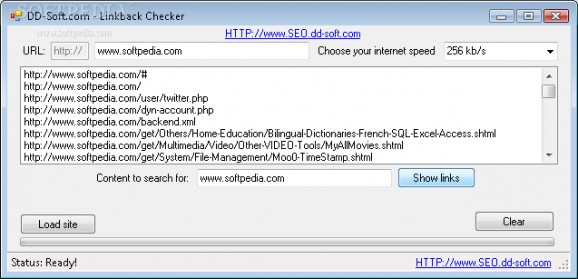 Linkback Checker screenshot