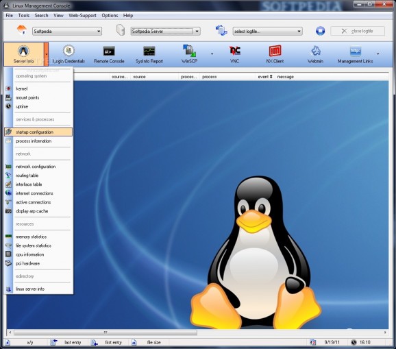 Linux Management Console screenshot