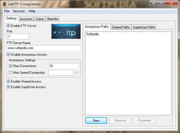 LiteFTP screenshot