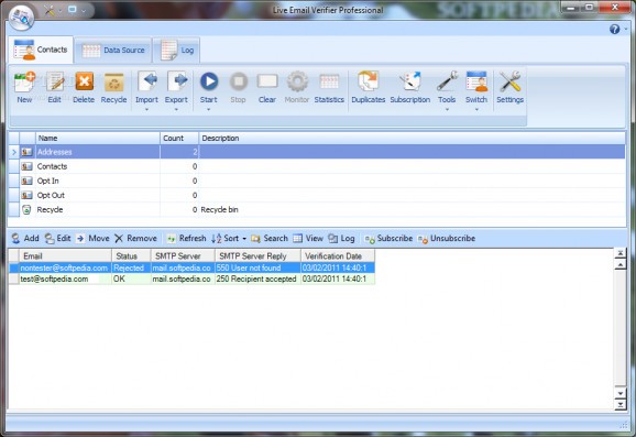 Live Email Verifier Professional screenshot