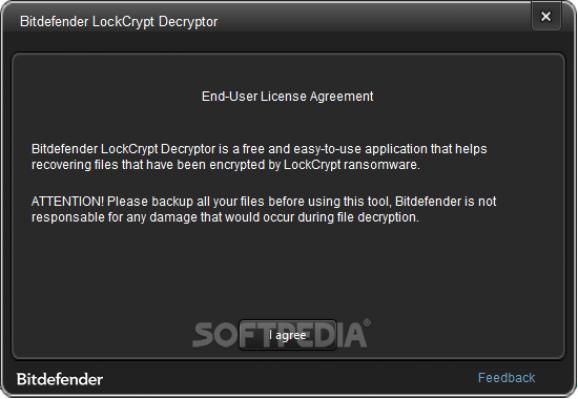 LockCrypt Ransomware Decryption Tool screenshot