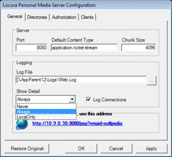 Locura Personal Media Server screenshot