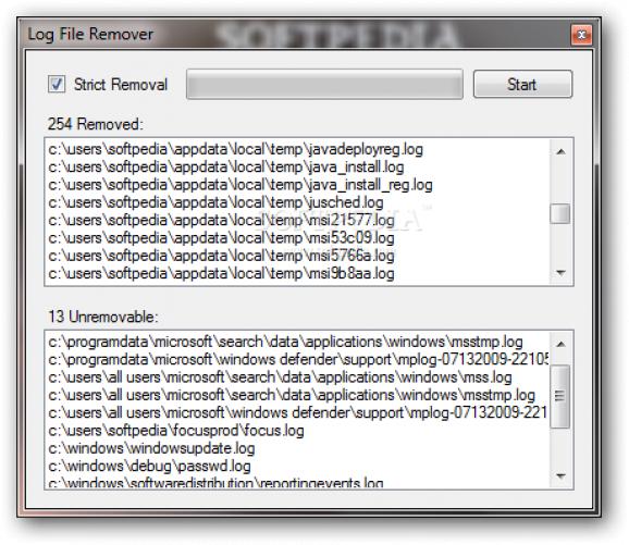 Log File Remover screenshot