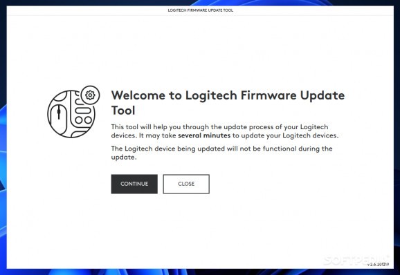 Logitech Firmware Update Tool screenshot