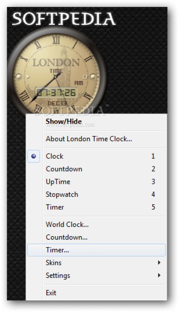 London Time Clock screenshot