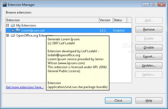 Lorem ipsum generator screenshot