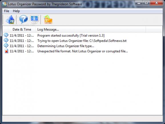 Lotus Organizer Password screenshot