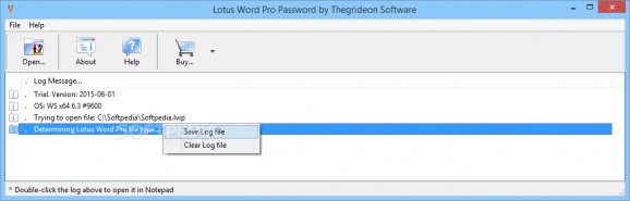 Lotus Word Pro Password screenshot