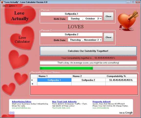 Love Actually - Love Calculator screenshot