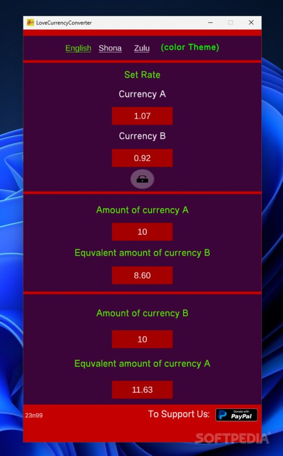 Love Currency Converter screenshot