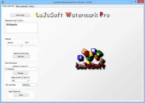LuJoSoft Watermark Pro screenshot